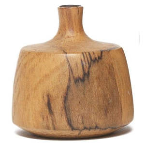 Urne en bois décorative avec corps arrondi, couvercle sécurisé et nuances de bois naturel chaud pour une exposition commémorative paisible - Product Image 6