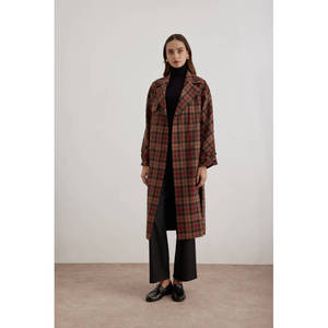 Gabardina Impermeable de Doble Botonadura para Mujer con Cinturón, Abrigo Largo Informal para Otoño - Product Image 5