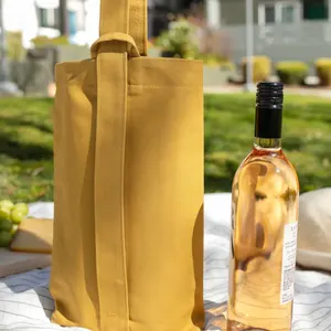 2024 thiết kế mới vải túi rượu cắm trại chai Túi rượu Tote Quà tặng Túi tàu sân bay tùy chỉnh Túi rượu