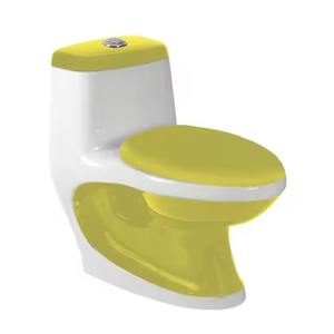 Armario de agua sifónico de una pieza de porcelana europea, inodoro de cerámica montado en el suelo, artículos sanitarios - Product Image 6