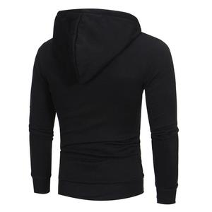 Nouvelle arrivée, sweat à capuche zippé, patch personnalisé délavé, sweat à capuche basique surdimensionné, 100% coton, uni, ample, sweat à capuche pour homme - Product Image 3