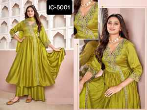 Latesr Indian Traditional Wear Heavy Embroidery Sequence Work Salwar Kameez <b>Suit</b> with Fancy Printed Dupatta <b>for</b> <b>Wedding</b> Wear - Product Image 6