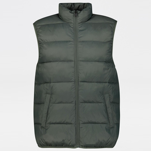 Chaleco de exterior con logotipo personalizado para hombre, cuello levantado, bolsillo con cremallera, chaleco acolchado de invierno para hombre, chaleco transpirable y cómodo para hombre - Product Image 4