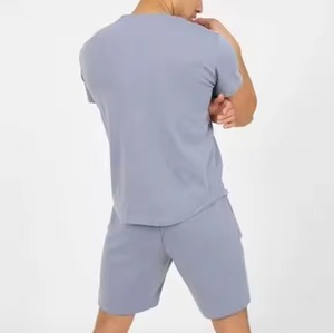 Conjuntos cortos al por mayor para hombre, ropa informal de verano para hombre, conjunto de 2 piezas, trajes deportivos para hombre, camisas y pantalones cortos, conjuntos masculinos para gimnasio - Product Image 2