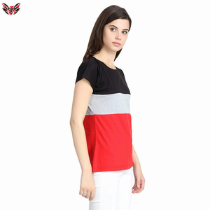 T-shirts de couleur de meilleure qualité pour les femmes O-Neck Short Sleeve Ladies T Shirts disponibles dans toutes les tailles - Product Image 3