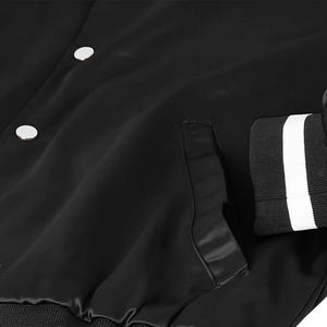 2025 nuevo estilo hombres satén chaqueta de invierno para hombres 2025 nuevo estilo prendas de vestir moda hombres Casual cremallera bombardero chaquetas - Product Image 3