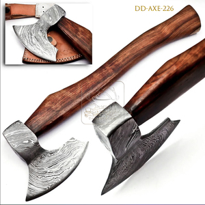 Wholesale Outdoor Bushcraft Damascus Steel <b>Axe</b> Viking Style DD-AXE221 Wood <b>Handled</b> Chopping <b>Axe</b> Cutting Hatchet Forest <b>Axe</b> 400mm - Product Image 6