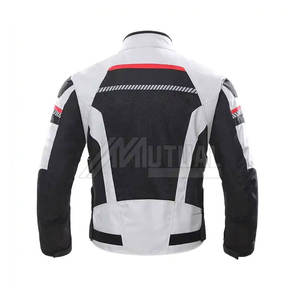 Motorcycle Riding Jacket for Men Breathable Textile and Reflective <b>Strips</b> Motorbike Jacket - Product Image 2