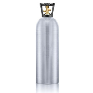 Cilindro de aluminio para CO2 de 20 lb (11.3 kg), botella de gas para sistema de cerveza de barril (kegerator) con válvula CGA320 para uso en bebidas. - Product Image 4