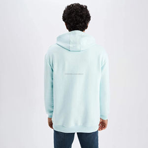 Sudadera con Capucha Térmica Casual de Invierno para Hombre, de Algodón y Poliéster con Forro Polar, Estampado de Logotipo Personalizado, Hombros Caídos - Product Image 6