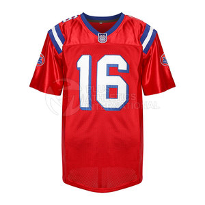 Camiseta de fútbol bordada para hombre con tela de alta resistencia y logotipo Camiseta de fútbol americano Atlético - Product Image 1