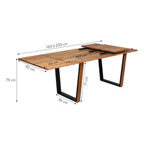 Mesa de comedor de madera de acacia - Product Image 5