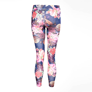 Mallas de gimnasio transpirables de cintura alta para mujer, personalizadas, sin costuras, para Yoga, Fitness, entrenamiento, sublimación, informal, directo de fábrica, precio barato - Product Image 3