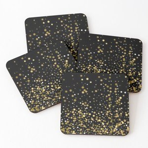 Sous-verres antidérapants de boisson de Noël ronds et carrés en bois et émail imprimés sous-verres antidérapants pour boisson thé café de SCI - Product Image 2