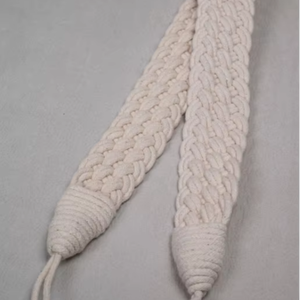 Tiebacks de cortina de algodón trenzado grueso personalizado, estilo bohemio abraza corbatas de cortina de cuerda trenzada de arrecife - Product Image 1