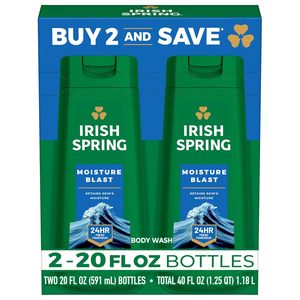 Irish Spring Gel Douche Hydratant et Rafraîchissant 5 en 1 pour Hommes, Shampoing & Après-Shampoing, Nettoyant Visage, Désodorisant 24h, Sans Parabènes - Product Image 2