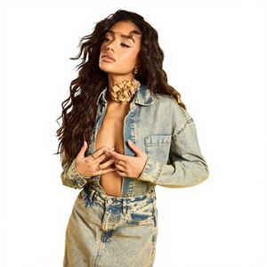 Veste en jean bleue avec broderie personnalisée et effet éclaboussures de peinture, vestes brodées sur mesure - Product Image 1