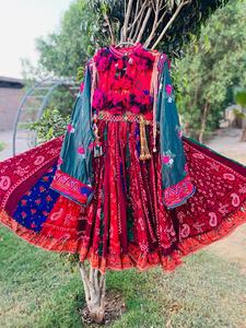 Afghani Kuchi Vestidos Tribal étnico vintage kuchi vestido, Afgano/Pakistán Kuchi fiesta tradicional multicolor Vestido - Product Image 6