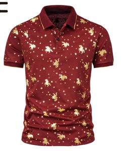 Men's Solid Short Sleeve <b>Shirt</b> OEM Custom Printed Embroidered Logo Breathable Knitted 100% Cotton Custom Design Gothic - Product Image 5