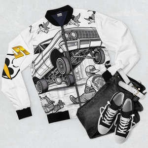 เสื้อแจ็คเก็ตบอมเบอร์แบบซับลิเมชั่นสำหรับผู้ชาย พิมพ์ลายทั้งตัวตามสั่ง เสื้อแจ็คเก็ตวาร์ซิตี้ รับผลิตตามแบบ (OEM) จำหน่ายจำนวนมาก - Product Image 5