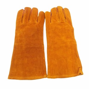 Gants de soudage en cuir de vachette épais de 14 pouces, respectueux de l'environnement, écran tactile, résistants à la chaleur, isolation pour four, barbecue, grill, travail - Product Image 3