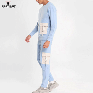 Prix bas Nouveau Design Motif solide Hiver Survêtement & Pantalon Ensemble Prix Usine Nouveau Style - Product Image 2