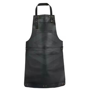 Leather <b>Cooking</b> Apron with Slim Profile and Practical Front Pockets for Everyday Use Leather <b>Cooking</b> Apron - Product Image 1