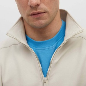 Sudadera Casual de Hombre, Talla Grande, con Media Cremallera, Logotipo Personalizado, Estilo Urbano, con Cuello Alto y Media Cremallera - Product Image 3