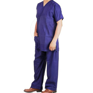 Uniforme médico de calidad superior recién llegado 100% tejido de algodón hecho en fábrica uso hospitalario Unisex - Product Image 4