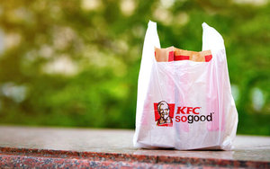 Bolsas de supermercado Bolsas de compras de plástico al por mayor para comida rápida Grosor personalizado Impresión personalizada - Product Image 5