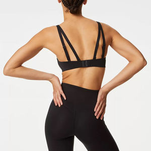 New Arrival Women's Sports Bra Eco-Friendly Breathable Yoga Gym Wear Medium Support Seamless Front Logo Removable <b>Pads</b> 2026 - Product Image 4