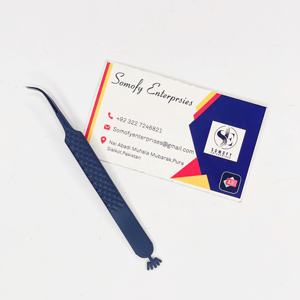 แหนบดัดขนตา Somofy Enterprises รุ่น Crown Design ปลายโค้ง สีดำ สแตนเลส ทนทาน ป้องกันไฟฟ้าสถิต ขนาด 10 มม. สำหรับขายส่ง - Product Image 5