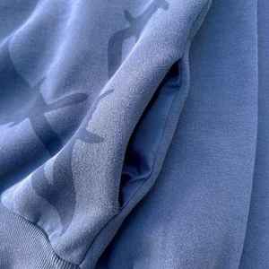 Chándal holgado Unisex de moda, pantalones de Jogger de algodón 100% personalizados, Sudadera con capucha de gran tamaño para hombres y mujeres, patrón sólido informal para invierno - Product Image 4