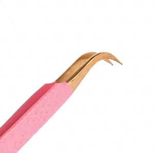 Pinces en acier HASIBI NAQIBI pour extensions et greffages de cils, antistatiques, durables, avec pointes dentelées, usage professionnel - Product Image 5