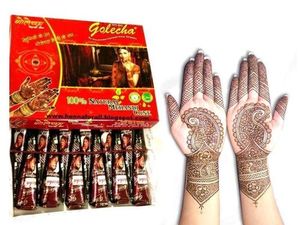 Professional Premium Grade Natural <b>Henna</b> Mehndi Cream <b>Cones</b> Ammonia-Free Vibrant Color Easy Application for Wedding Ceremonies - Product Image 6