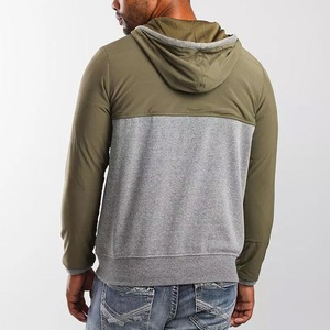 Venta caliente Hombres Sudaderas con estilo Ventas al por mayor Plain Oversize Sports Pullover Custom Logo 100% Cotton Casual hoodies media cremallera - Product Image 2