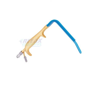 Rétracteur TEBBETTS Écarteurs mammaires à fibres optiques avec tube d'aspiration des dents Instruments de chirurgie plastique plaqués or - Product Image 5