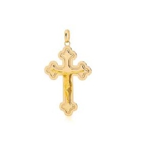 Collar personalizado de Cruz religiosa ortodoxa chapada en oro de 18 quilates para diseño clásico ajustable de bajo costo-Venta al por mayor de fábrica - Product Image 4