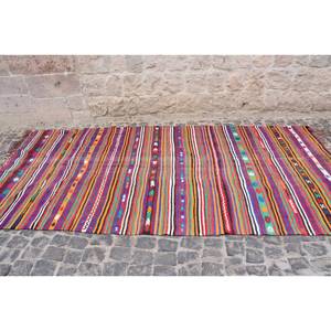 Tapis en laine beige ethnique classique 5.6x10.8 pieds Vintage Style turc Patchwork Rectangle Design pour salon couloir Latex - Product Image 4