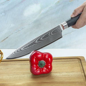 Venta al por mayor personalizado calidad superior OEM ODM servicio profesional Damasco Chef cuchillo japonés acero cocina cuchillos hoja fija - Product Image 6