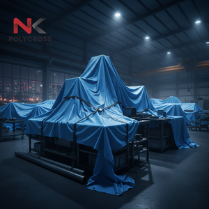 Bâche de protection industrielle pour atelier |   Bâche en PVC imperméable et résistante aux déchirures pour la protection des équipements et des matériaux d'atelier - Product Image 4