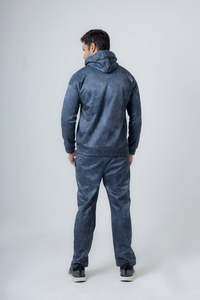 Conjuntos Deportivos para Hombre con Logotipo Personalizado de Fábrica en Pakistán, Conjuntos de Jogger de Marca Privada, Terciopelo Suave, Azul Oscuro, Traje de Dos Piezas, Ropa Urbana de Lujo - Product Image 6