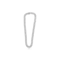 Meilleur prix personnalisé 12mm 16 pouces entièrement glacé diamants cultivés en laboratoire 10K or chaîne cubaine Hip Hop pour les dames