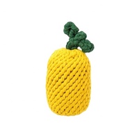 Meilleur prix Jouet pour chien en corde d'ananas de grande taille Cordes en laine de coton durables Ensemble à mâcher pour animaux de compagnie de luxe écologique Fabricant grossiste