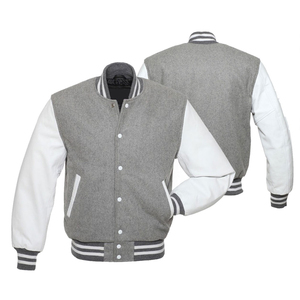 Custom Varsity <b>Jackets</b> Embroidered Letterman <b>Jackets</b> Supplier <b>Jackets</b> <b>Men</b> Vintage Blank <b>Leather</b> Sleeve Black Varsity <b>Jackets</b> - Product Image 5