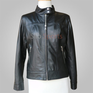 Chaqueta Acolchada de Piel de Oveja Negra Original Hecha a Mano para Mujer, Forro de Algodón Transpirable, MOQ Bajo, 100% Alta Calidad - Product Image 6