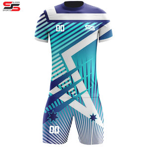 Material de poliéster de buena calidad Equipo Últimos diseños Impresión sublimada Conjunto de uniformes de fútbol Jersey personalizado - Product Image 1