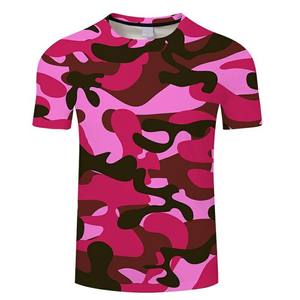 Hot Sale <b>Men</b> T <b>Shirt</b> 100% Cotton Breathable Camouflage T <b>Shirt</b> New Design Sublimation Printing Half Sleeve V Neck Camo T <b>Shirt</b> - Product Image 2
