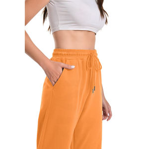 Wholesale Custom Winter Flared Sweatpants <b>for</b> <b>Women's</b> Oversized Drawstring with Flat Front Sweatpants <b>for</b> <b>women</b> - Product Image 4