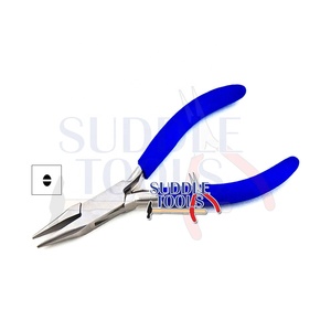 Alicates de punta fina, alicates de punta redonda, alicates de punta semicircular, alicates de mordazas lisas, herramientas para joyería, relojería, manualidades, doblado y conformado de alambre, 115 mm - Product Image 1